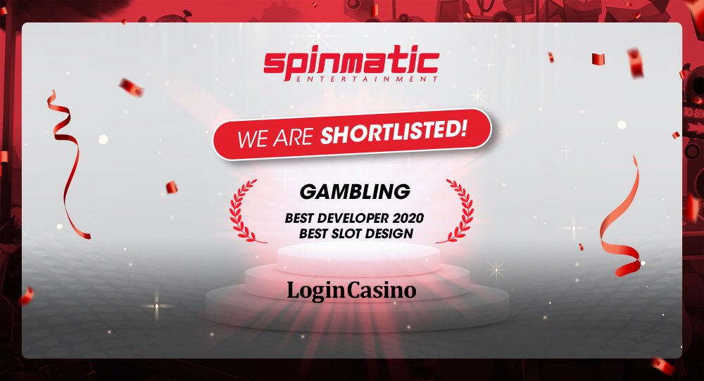 Shortlisted at the Login Casino Awards 2020 | Spinmatic